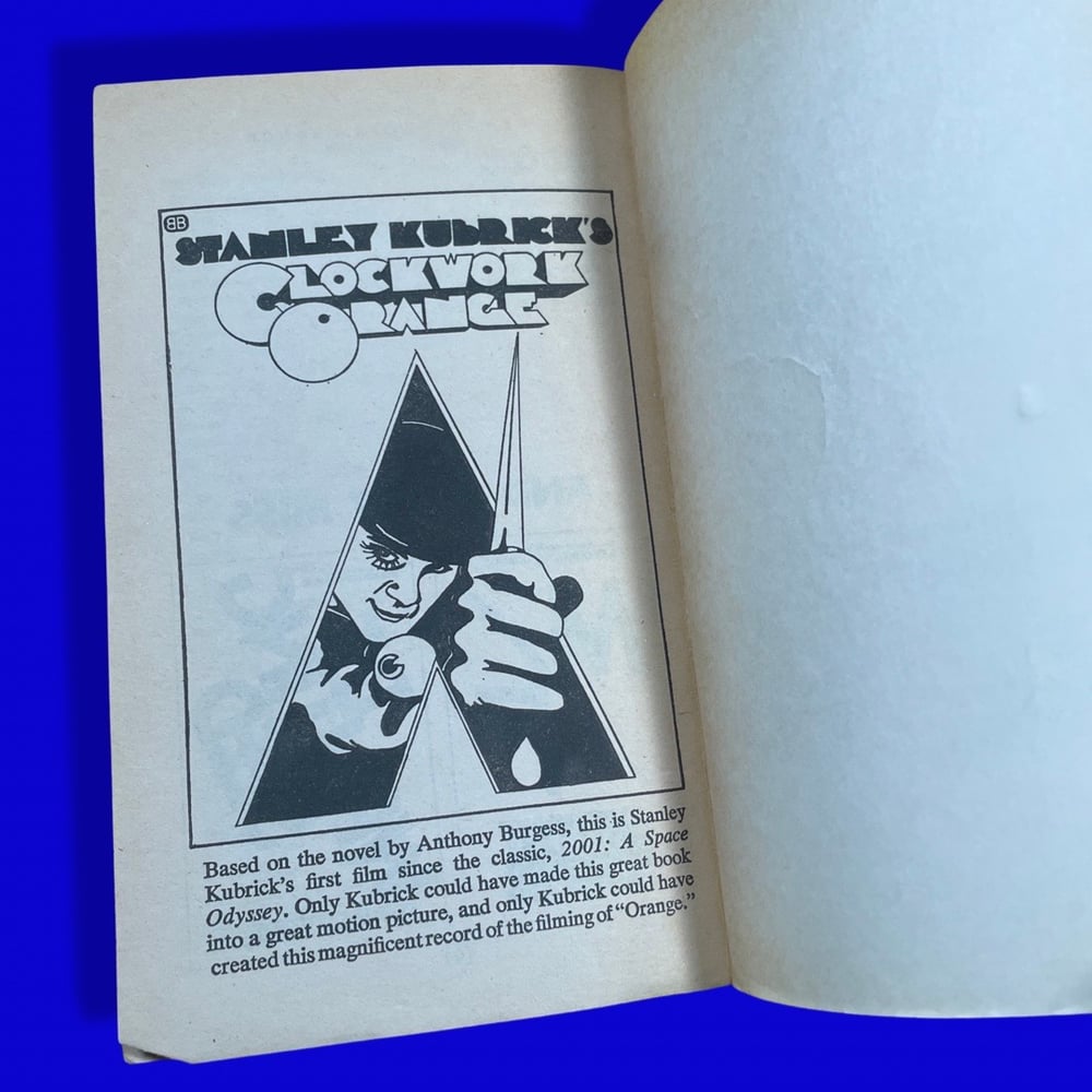 BK: A Clockwork Orange by Anthony Burgess 1st Ed PB 12th Printing VG- Stanley Kubrick