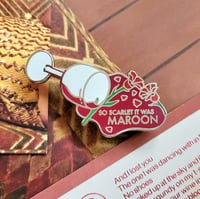 Image 1 of Maroon Enamel Pin