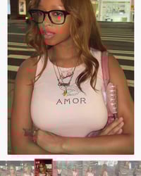 Image 1 of Amor Restock Tank Top Pink Pre Order Restock Pre order 💖💚