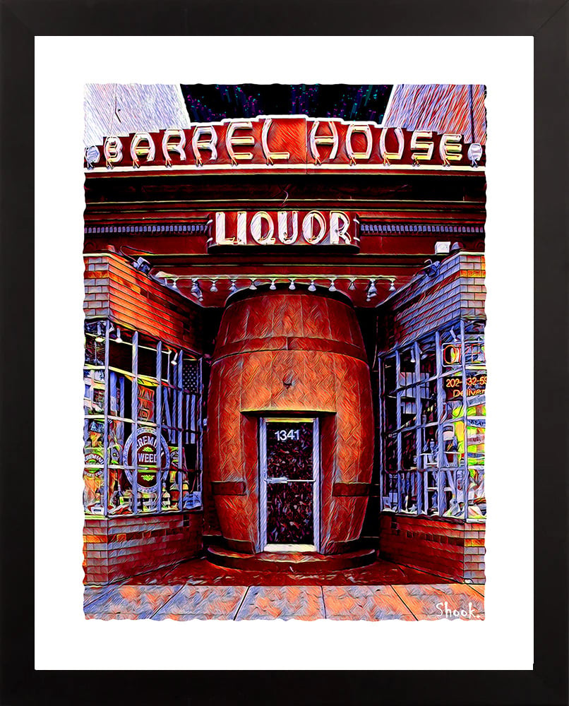 Barrel House Liquors DC Giclée Art Print (Multi-size options)