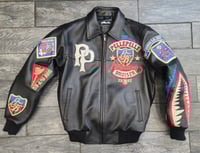 Image 2 of Pelle Pelle American Bruiser "ASAP ROCKY" Embellished Leather jacket Black