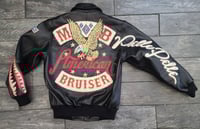 Image 3 of Pelle Pelle American Bruiser "ASAP ROCKY" Embellished Leather jacket Black