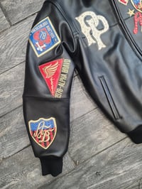 Image 5 of Pelle Pelle American Bruiser "ASAP ROCKY" Embellished Leather jacket Black