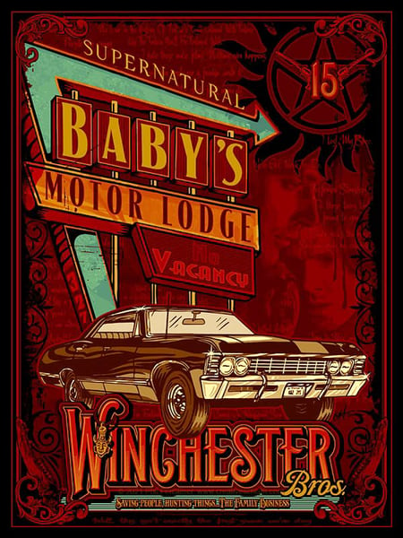 Image of Supernatural Winchester Bros Fan Poster