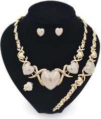 Image 1 of Vday Heart Necklace set #1