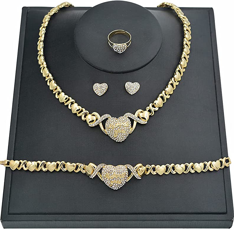 Image of VDAY HEART NECKLACE SET #2