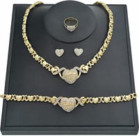 Image 1 of VDAY HEART NECKLACE SET #2