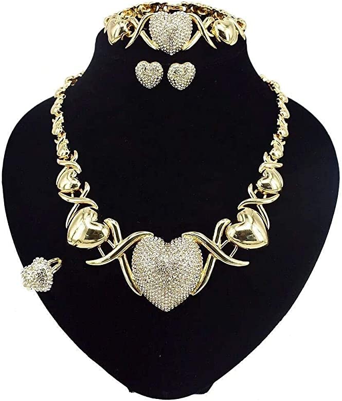 Image of VDAY HEART NECKLACE SET #3