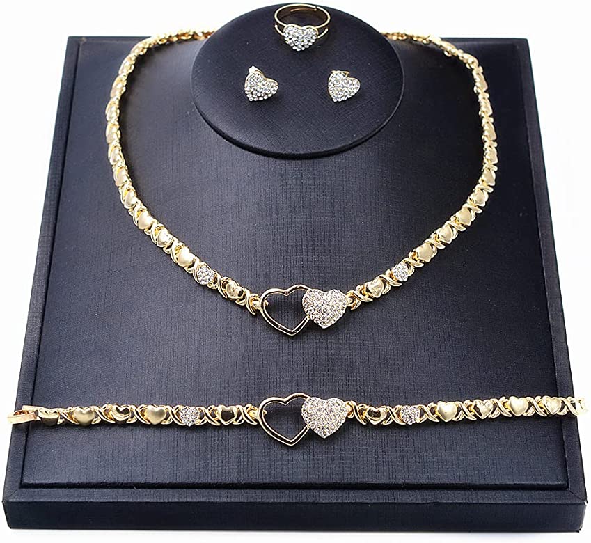 Image of VDAY HEART NECKLACE SET #4