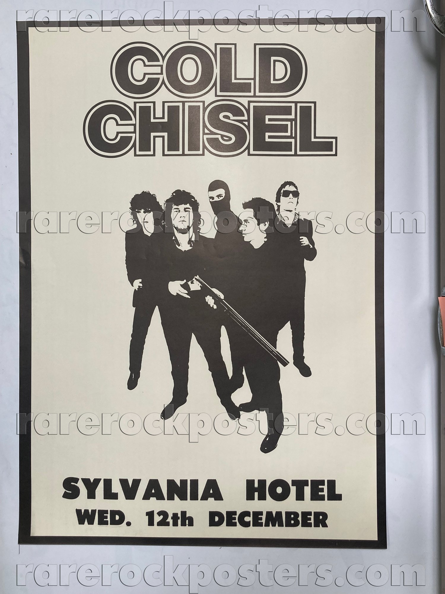 COLD CHISEL ~ ORIGINAL 1979 AUSTRALIAN GIG POSTER ~ SYLVANIA HOTEL ~ SYDNEY