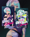 Cyberpunk Edgerunner "Lucy & Rebecca"  Airfresher