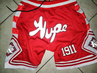 Image 2 of REFLECTIVE NUPE SHORTS RED 