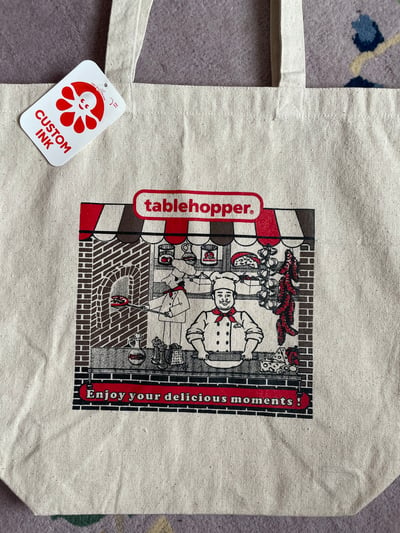 Image of Custom tablehopper “pizza box” tote