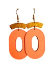 CORAL ASHLEY LEATHER EARRINGS
