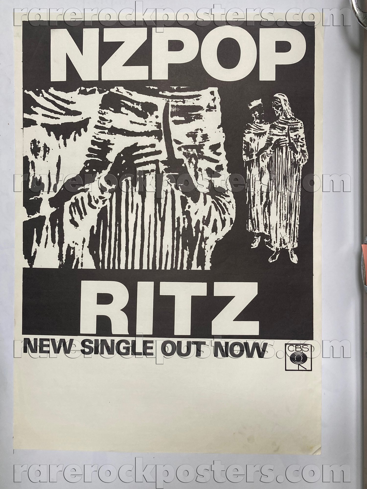 NZ POP ~ THE RITZ ~ ORIG 1981 AUSTRALIAN GIG BLANK / RECORD PROMO POSTER