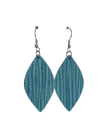 DENIM BLUE ISA LEATHER EARRINGS