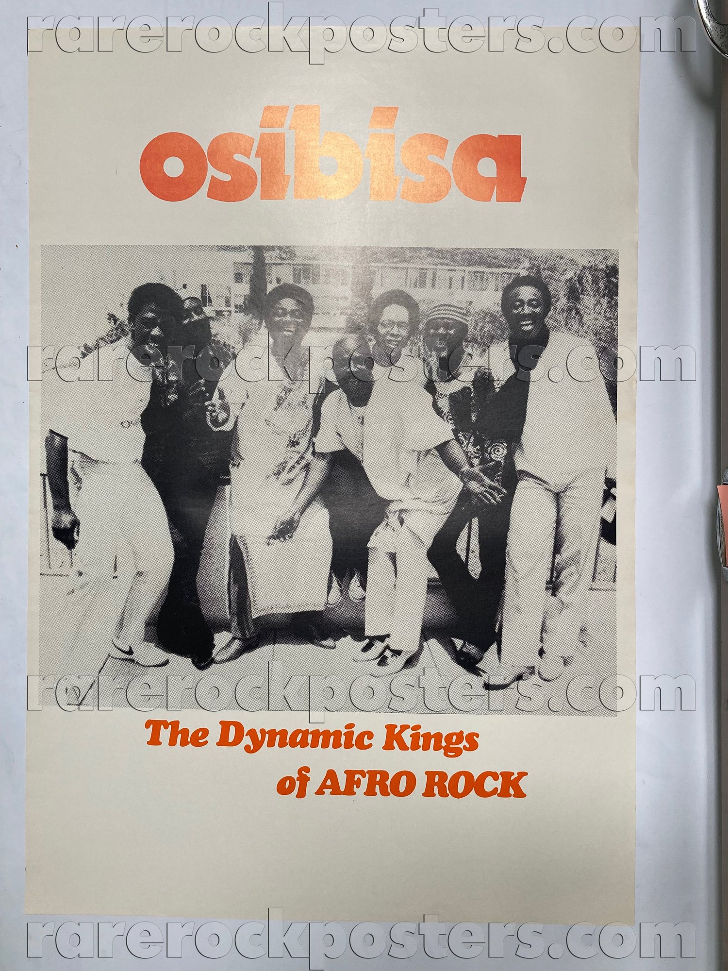 OSIBISA ~ DYNAMIC KINGS OF AFRO ROCK ~ ORIGINAL EARLY 1980'S AUSTRALIAN TOUR GIG BLANK POSTER