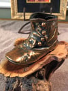 Vintage Victorian Bronzed Baby Shoe