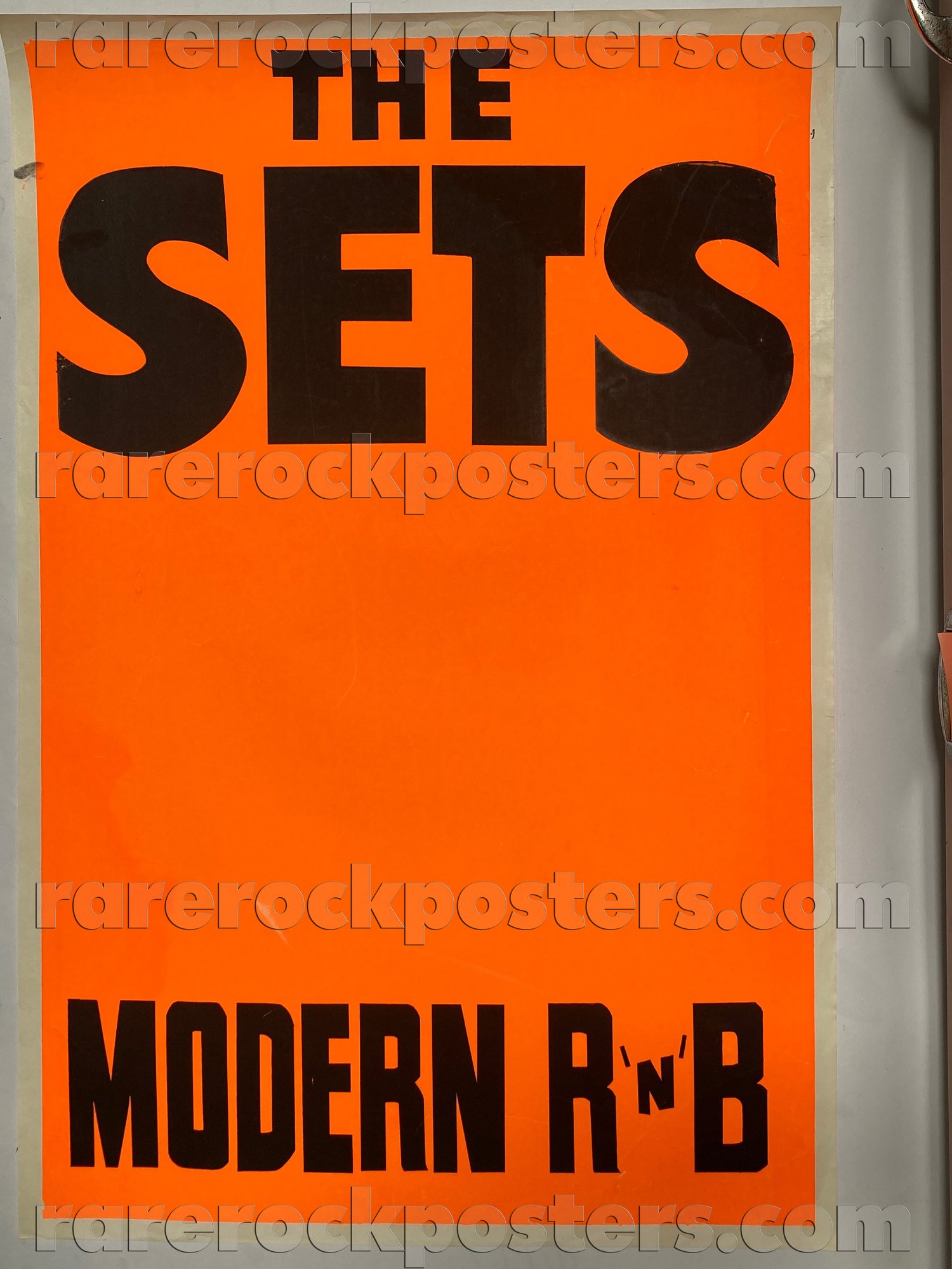 THE SETS ~ MODERN R'N'B ~ ORIGINAL EARLY 1980'S AUSTRALIAN GIG BLANK POSTER