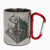 Forest Stag Carabiner Steel Mug