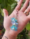 Blue Flower Phone Charm 