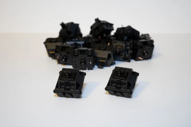 Cherry MX Black Ultraglides|3-Pin Plate Mount|