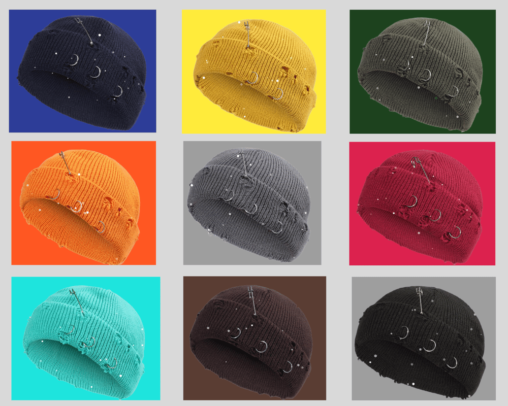 Image of Knit Ripped Beanies