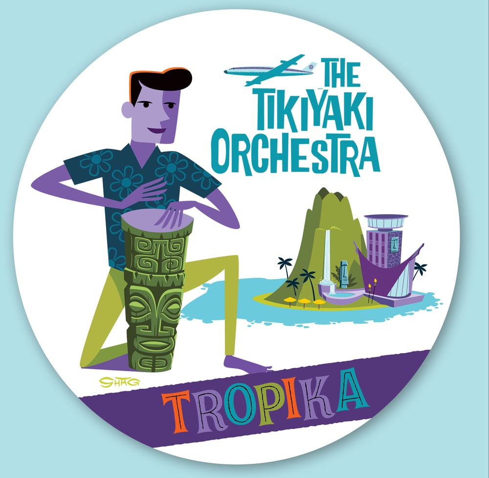 Image of OFFICIAL - TIKIYAKI ORCHESTRA "TROPIKA" LTD EDITION CLEAR VINYL LP 
