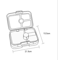 Image 2 of Yumbox Panino Bento Box 4 Compartments Lulu Purple - Je Taime Paris Tray