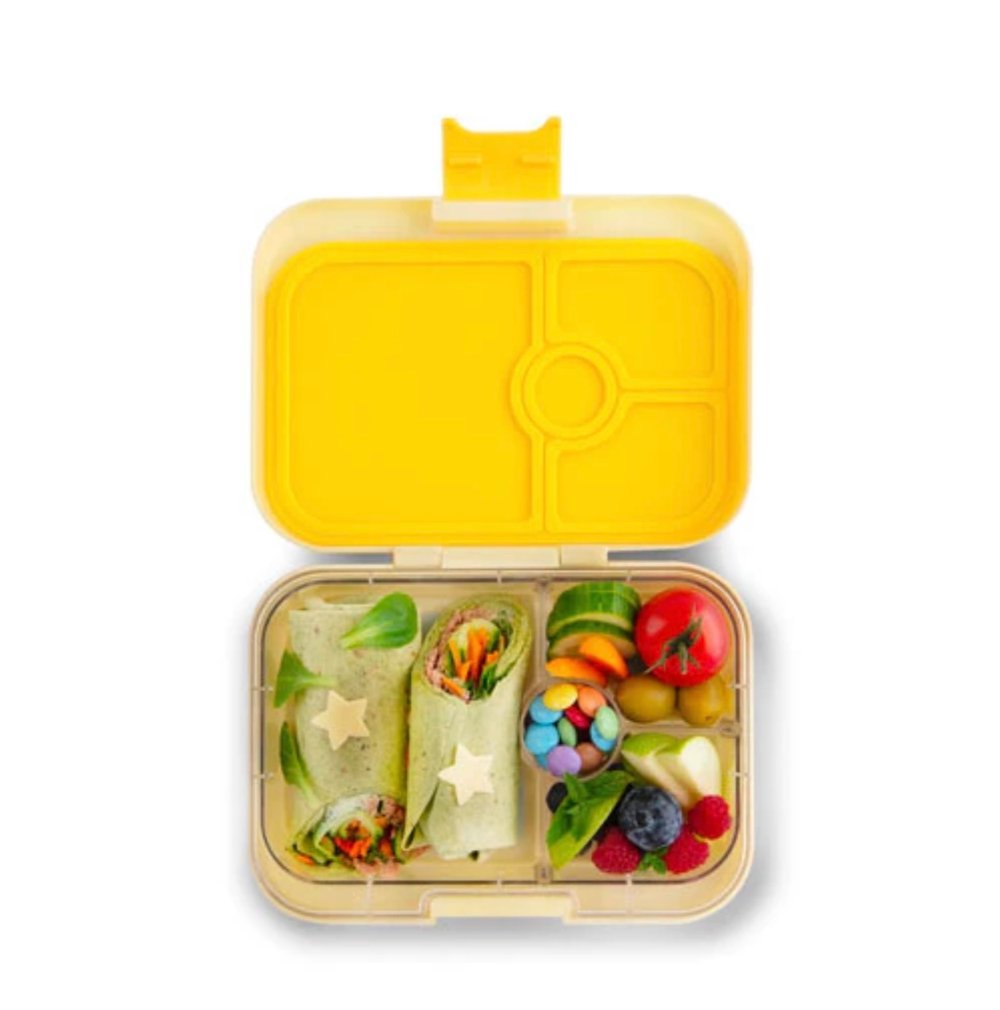 Yumbox Panino Bento Box 4 Compartments Sunburst Yellow Panda