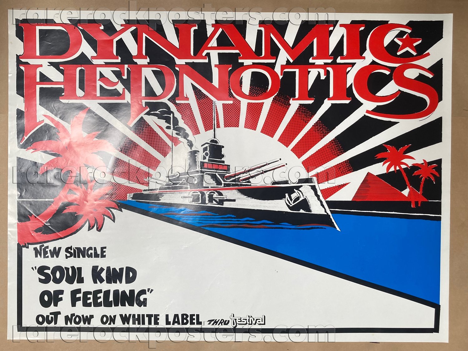 DYNAMIC HEPNOTICS ~ SOUL KIND OF FEELING ~ ORIG 1985 AUST GIG BLANK / RECORD PROMO STREET POSTER