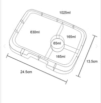 Image 3 of Yumbox Tapas Bento Box 4 Compartments True Blue Shark