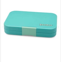 Image 2 of Yumbox Tapas Bento Box 4 Compartments Antibes Blue Groovy Tray
