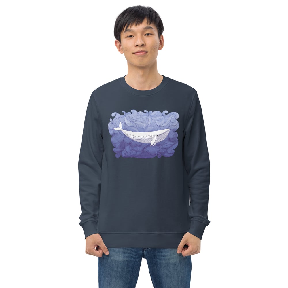 Unisex organic sweatshirt: Whale