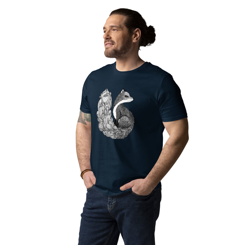 organic cotton t-shirt: Fox & Flowers