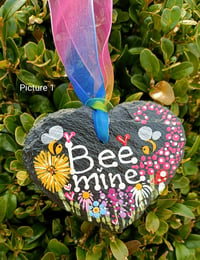 Image 1 of Bee mine slate heart