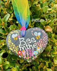 Image 2 of Bee mine slate heart