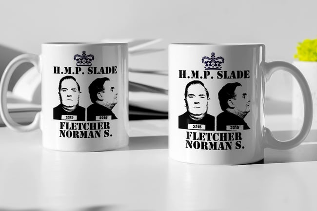 Porridge. Norman Stanley Fletcher Mugshot Mug