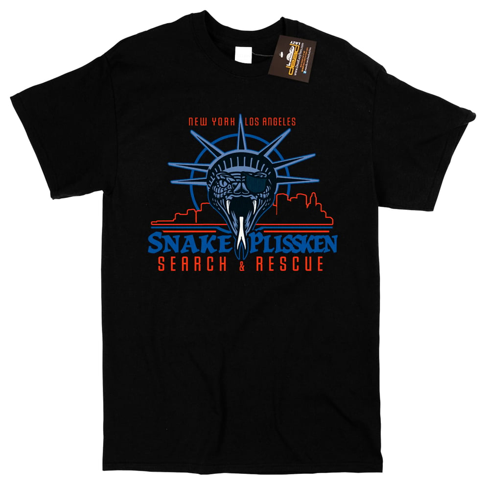 Image of Snake Plissken T-shirt inspired by Escape to New York