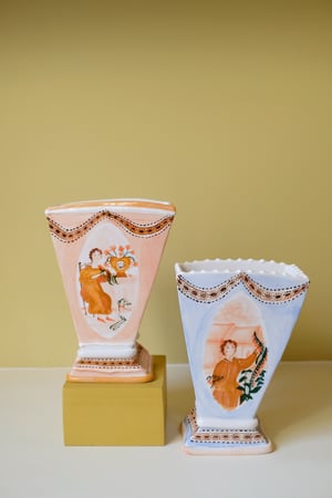 Image of Picking Foxgloves - Romantic Vase