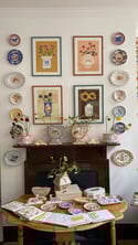 Woman with Sighthound Small Plate