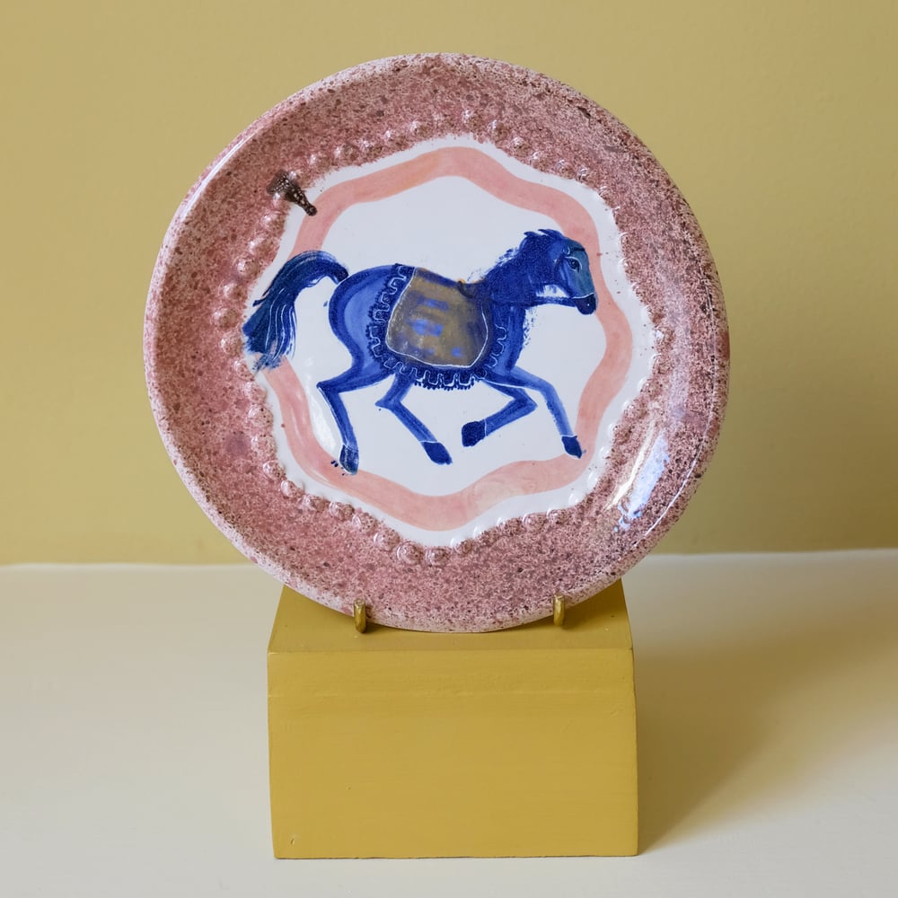 Image of Manganese Horse Small Plate
