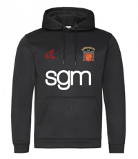 Black Polyester Training Hoody