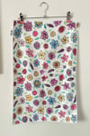 Microfibre Waffle Tea Towel - Doodle Flowers
