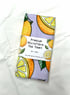 Microfibre Waffle Tea Towel - Lilac Lemons Image 3