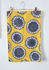 Microfibre Waffle Tea Towel - Mandala Sunflowers