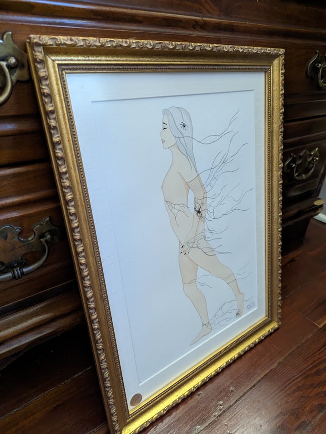 Genesis Spiderweb Watercolor (framed)
