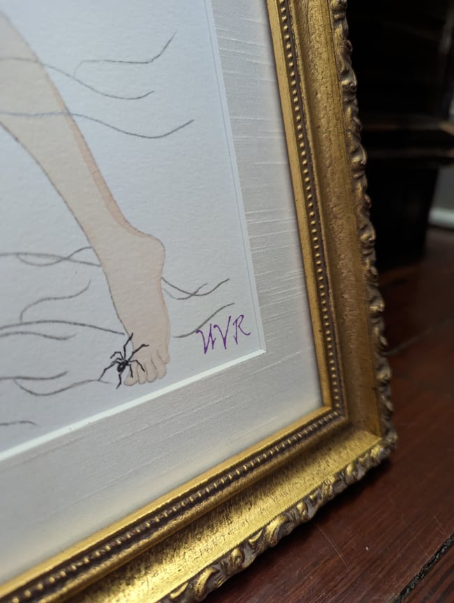 Genesis Spiderweb Watercolor (framed)
