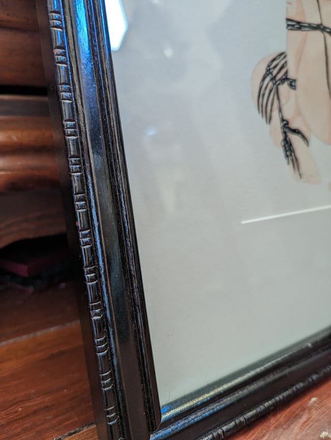 Roxy Shibari Watercolor (framed)