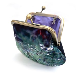 Image of Flowerdale, LARGE velvet kisslock purse